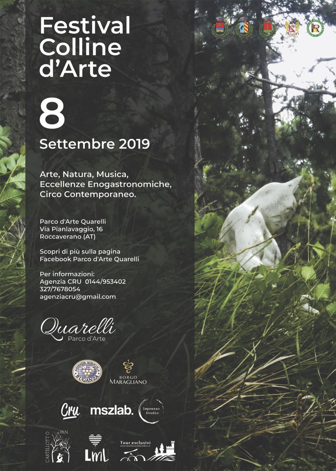 Locandina Festival Colline d'Arte, Roccaverano (AT)