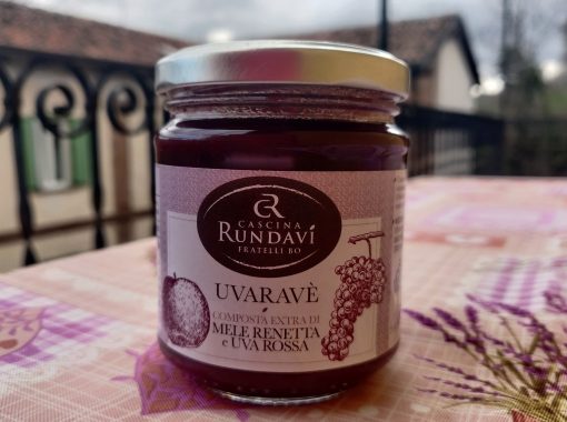 Uvaravè - composta extra di Mela Renetta e Uva rossa senza zuccheri aggiunti