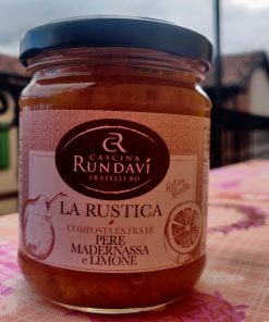 La Rustica - Composta extra di Pera Madernassa e Limone senza zuccheri aggiunti